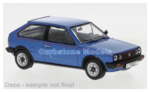 Modelauto 1:43 | IXO-Models CLC505N.22 | Volkswagen Polo Coupe GT Metallic Blue 1985