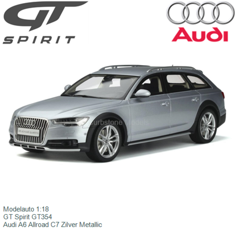 Modelauto 1:18 | GT Spirit GT354 | Audi A6 Allroad C7 Zilver Metallic