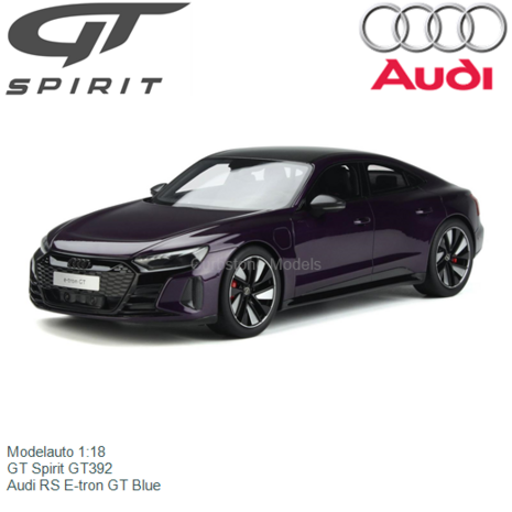Modelauto 1:18 | GT Spirit GT392 | Audi RS E-tron GT Blue