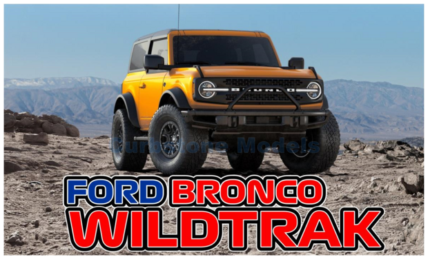 Modelauto 1:18 | GT Spirit US044 | Ford Bronco Wildtrak Cyber Orange Metallic 2021