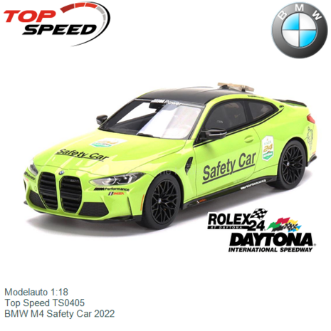 Modelauto 1:18 | Top Speed TS0405 | BMW M4 Safety Car 2022