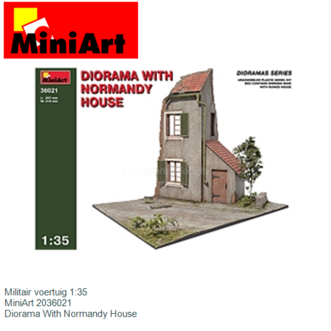 Militair voertuig 1:35 | MiniArt 2036021 | Diorama With Normandy House
