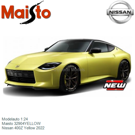 Modelauto 1:24 | Maisto 32904YELLOW | Nissan 400Z Yellow 2022
