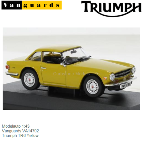 Modelauto 1:43 | Vanguards VA14702 | Triumph TR6 Yellow