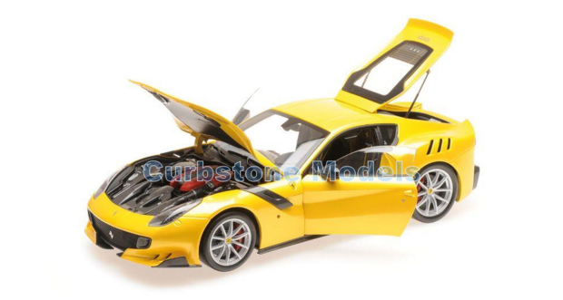 Modelauto 1:18 | BBR Models BBR182100 | Ferrari F12 TDF Geel metallic 2015