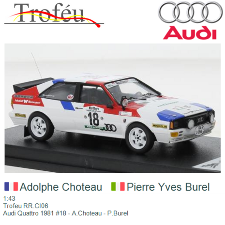 1:43 | Trofeu RR.CI06 | Audi Quattro 1981 #18 - A.Choteau - P.Burel 