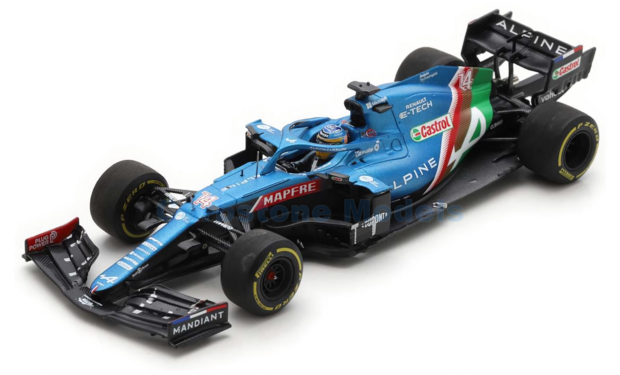 Modelauto 1:43 | Spark S7858 | Alpine F1 A521 2021 #14 - F.Alonso