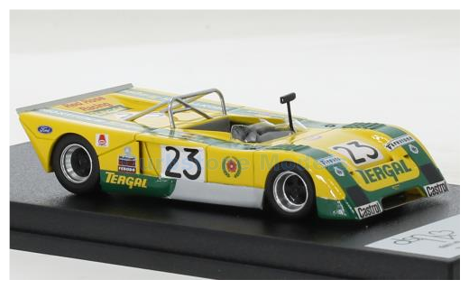 Modelauto 1:43 | Trofeu DSN-111 | Chevron B21 | Red Rose Racing with Tergal-Montjuich 1974 #23 - P.Josa 