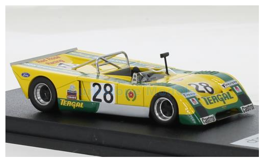 Modelauto 1:43 | Trofeu DSN-113 | Chevron B21 | Red Rose Racing with Tergal-Montjuich 1974 #28 - J.Juncadella