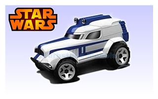 Modelauto 1:64 | Hotwheels CGW41 | Star Wars 501st Clone Trooper Blauw / Wit 2015