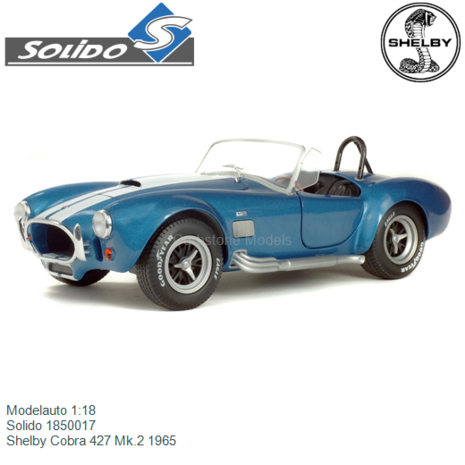 Modelauto 1:18 | Solido 1850017 | Shelby Cobra 427 Mk.2 1965
