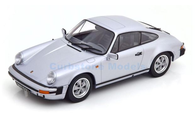 Modelauto 1:18 | KK Scale 180711 | Porsche 911 3.2 Coupé Silvergrey 1988