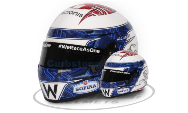 Helm 1:2 | Mini Helmet 4100110 | Bell Helmet | Williams Grand Prix Engineering 2021 #6 - N.Latifi