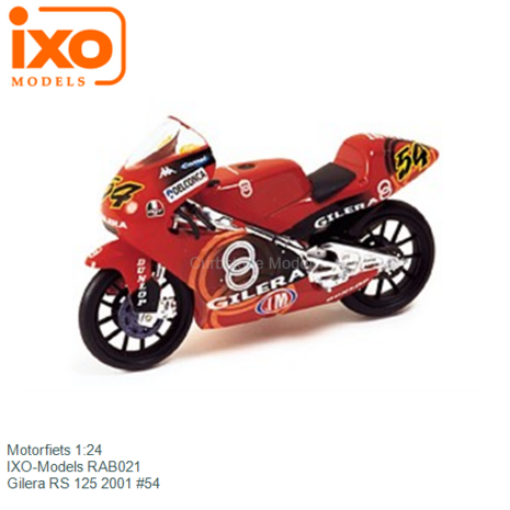 Motorfiets 1:24 | IXO-Models RAB021 | Gilera RS 125 2001 #54