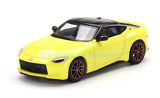 Modelauto 1:64 | MiniGT MGT00415 | Nissan Fairlady Z Proto Spec Ikazuchi Yellow 2023