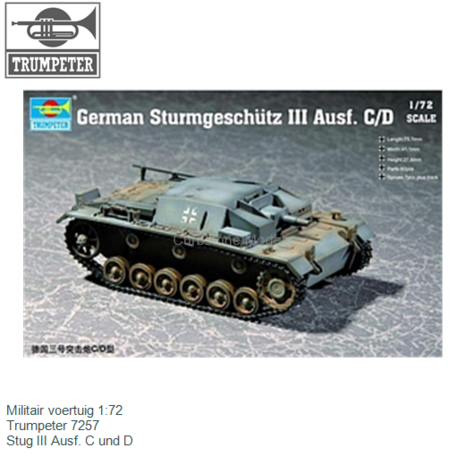 Militair voertuig 1:72 | Trumpeter 7257 | Stug III Ausf. C und D