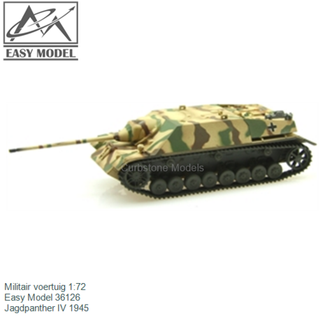 Militair voertuig 1:72 | Easy Model 36126 | Jagdpanther IV 1945