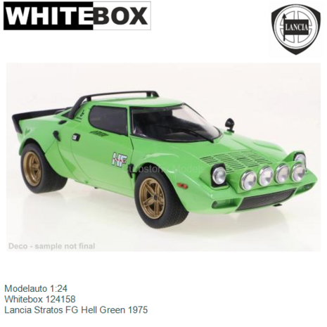 Modelauto 1:24 | Whitebox 124158 | Lancia Stratos FG Hell Green 1975