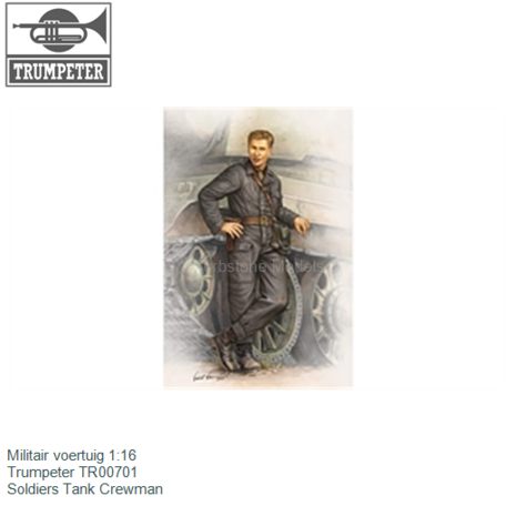 Militair voertuig 1:16 | Trumpeter TR00701 | Soldiers Tank Crewman