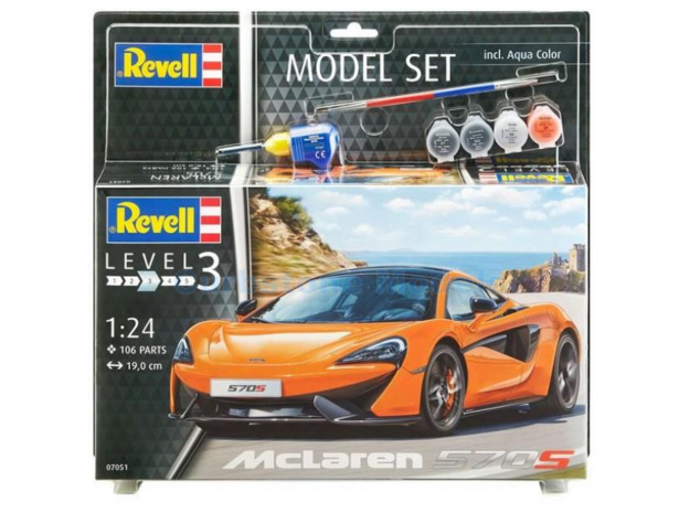 Bouwpakket 1:24 | Revell 67051 | McLaren 570S Oranje / Orange