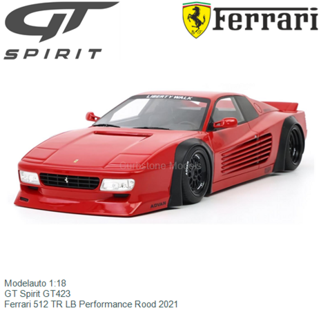 Modelauto 1:18 | GT Spirit GT423 | Ferrari 512 TR LB Performance Rood 2021