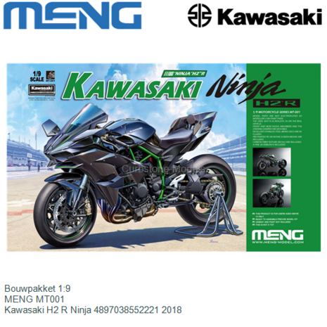 Bouwpakket 1:9 | MENG MT001 | Kawasaki H2 R Ninja 4897038552221 2018