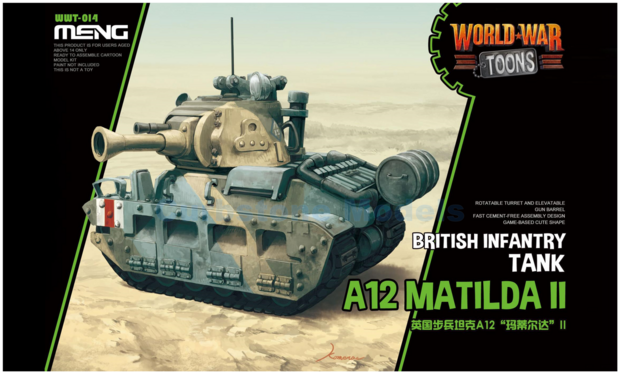 Bouwpakket  | MENG WWT014 | World War Toons Matilda II 1940