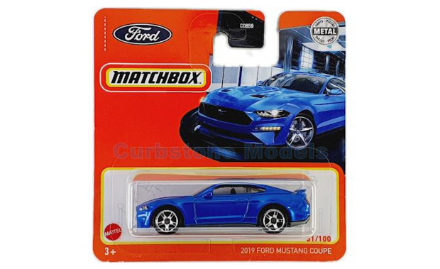 Modelauto 1:64 | Matchbox GXM49 | Ford Mustang GT Blue 2019