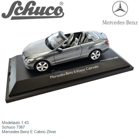 Modelauto 1:43 | Schuco 7367 | Mercedes Benz E Cabrio Zilver