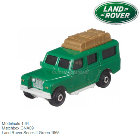 Modelauto 1:64 | Matchbox GNX09 | Land Rover Series II Green 1965