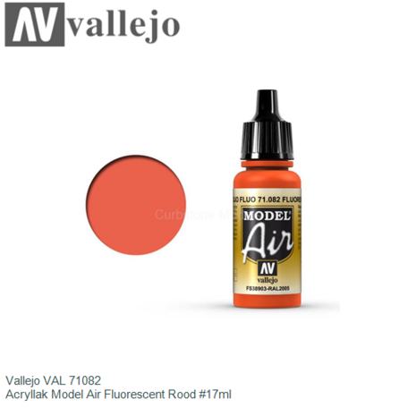  | Vallejo VAL 71082 | Acryllak Model Air Fluorescent Rood #17ml