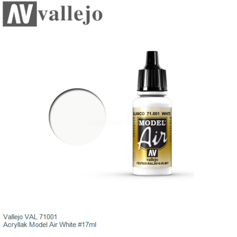  | Vallejo VAL 71001 | Acryllak Model Air White #17ml