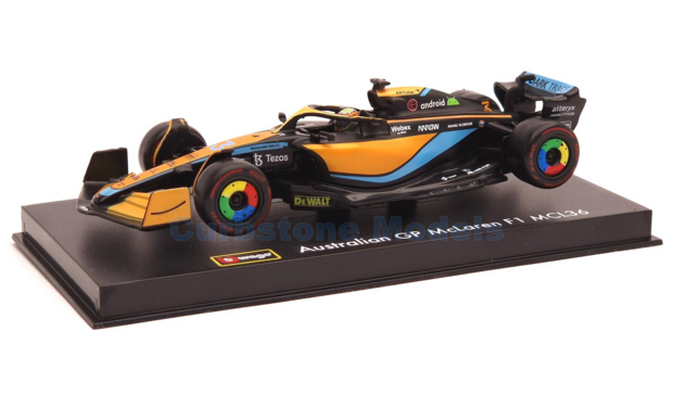 Modelauto 1:43 | Bburago 18-38064R | McLaren F1 MCL36 2022 #4 - D.Ricciardo