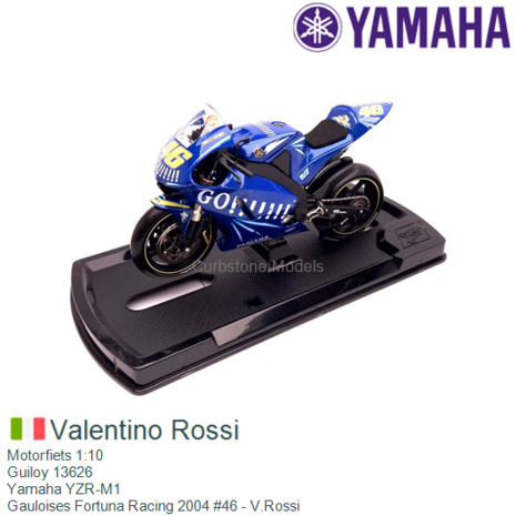 Motorfiets 1:10 | Guiloy 13626 | Yamaha YZR-M1 | Gauloises Fortuna Racing 2004 #46 - V.Rossi