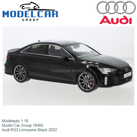 Modelauto 1:18 | Model Car Group 18450 | Audi RS3 Limousine Black 2022