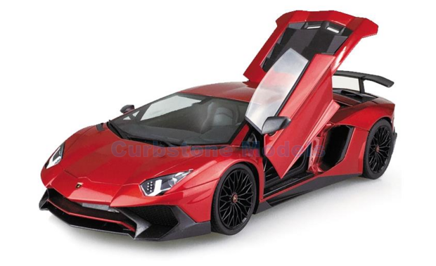 Bouwpakket 1:24 | Aoshima AO06120 | Lamborghini Aventador LP750-4 SV 215 Rood