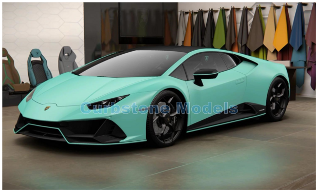 Modelauto 1:43 | Looksmart LS498FCE | Lamborghini Huracán EVO Fluo Capsule Celeste Fedra 2020