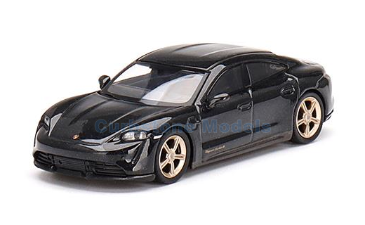 Modelauto 1:64 | MiniGT MGT00433 | Porsche Taycan Turbo S Volcano Grey