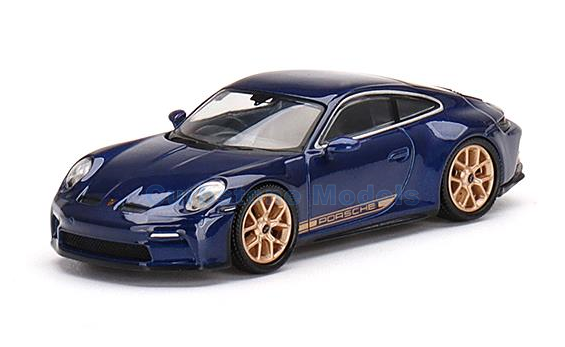 Modelauto 1:43 | MiniGT MGT00405 | Porsche 911 GT3 Touring Gentian Blue Metallic