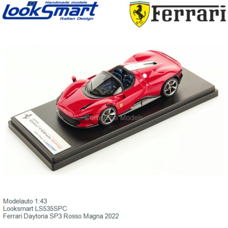Modelauto 1:43 | Looksmart LS535SPC | Ferrari Daytona SP3 Rosso Magna 2022