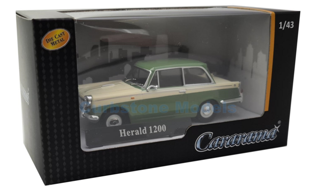 Modelauto 1:43 | Cararama 16890 | Herald 1200 Creme and Green