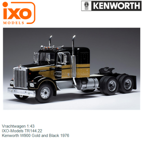 Vrachtwagen 1:43 | IXO-Models TR144.22 | Kenworth W900 Gold and Black 1976