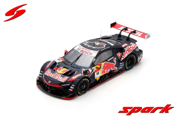 Modelauto 1:43 | Spark SGT025 | Honda Mugen NSX GT | Team Red Bull Mugen 2022 #16 - U.Sasahara - T.Oyu 