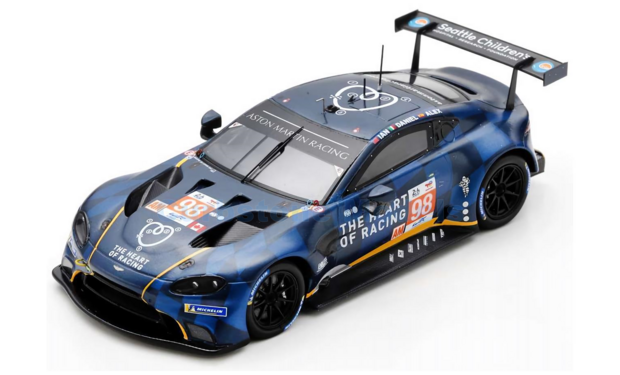 Modelauto 1:43 | Spark S8769 | Aston Martin Vantage AMR | Northwest AMR 2023 #98 - A.Riberas - D.Mancinelli - I.James