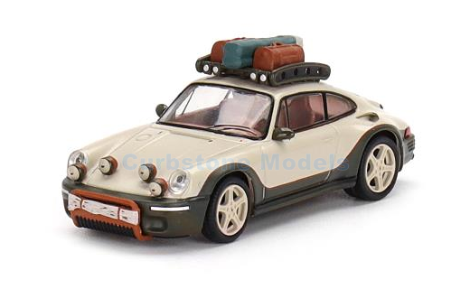 Modelauto 1:64 | MiniGT MGT00421 | RUF Porsche 911 Creme