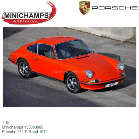1:18 | Minichamps 155063000 | Porsche 911 S Rood 1972