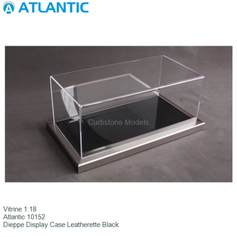 Vitrine 1:18 | Atlantic 10152 | Dieppe Display Case Leatherette Black
