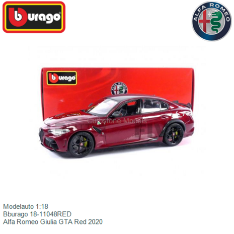 Modelauto 1:18 | Bburago 18-11048RED | Alfa Romeo Giulia GTA Red 2020