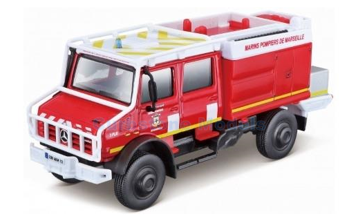Modelauto 1:50 | Bburago 18-32017 | Marins Pompiers de Marseille Unimog U5000