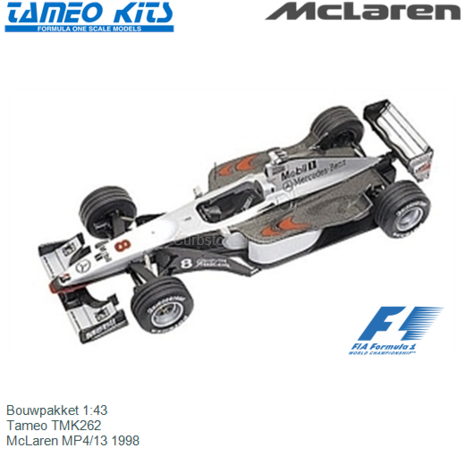 Bouwpakket 1:43 | Tameo TMK262 | McLaren MP4/13 1998